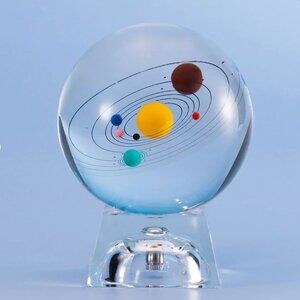 Decorative Glass Solar System Crystal Ball
